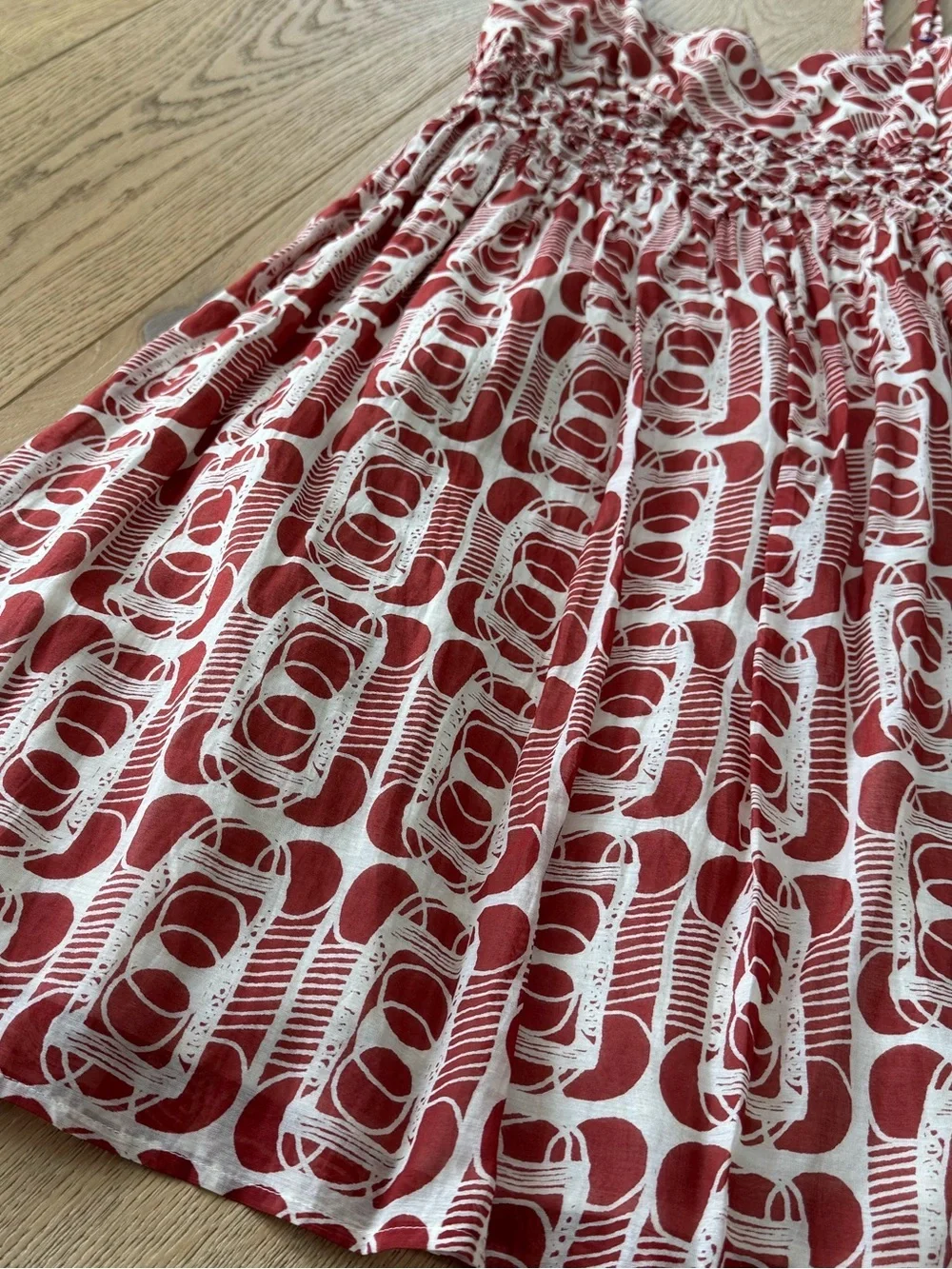 Halogen Silk Cotton Blend Smocked Waist Dress Size XSmall